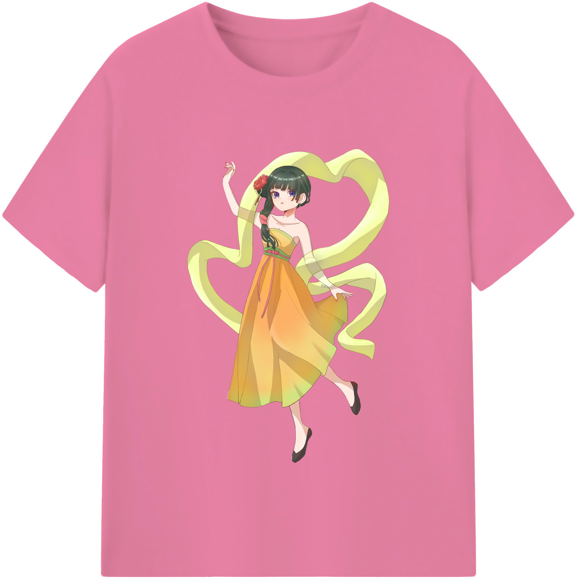 （画像用） 薬屋のひとりごと The Apothecary Diaries 綿100％半袖Tシャツ（フロントプリント）